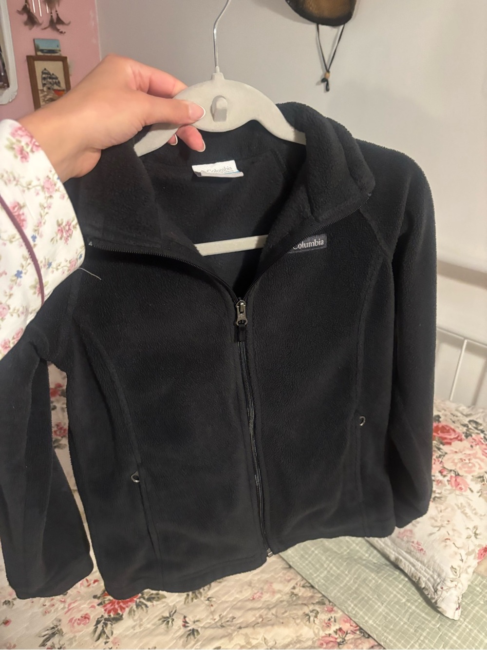 Columbia Kids Black Fleece Full-Zip Jacket